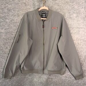 Good Guys Car Show Jacket‎ Mens Sz L Gray Full Zip Lined Pockets Hot Rod